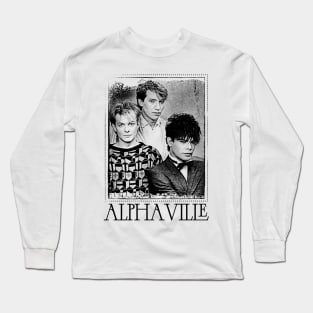 Alphaville \/\/\ Aesthetic 80s Fan Art Long Sleeve T-Shirt